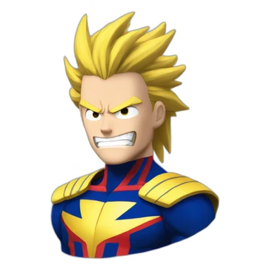 All might hero motivated sticker