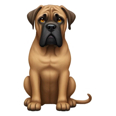 brindle colored bullmastiff sticker