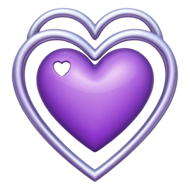 Purple Heart add infinit loop symbol sticker