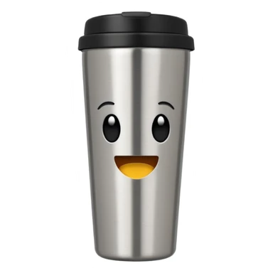 travel mug, Negative : Emoji. sticker