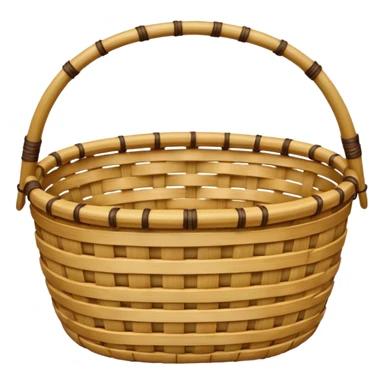 Bamboo basket sticker