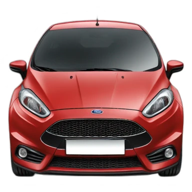 red ford fiesta st sticker