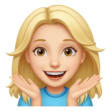 Девушка в диком восторге  sticker