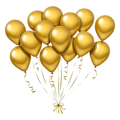 20 number in gold balloons sticker