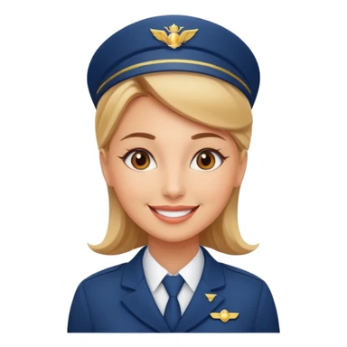 empathy flight attendant woman sticker