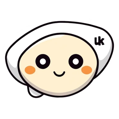 buffering symbol with a face in the center sticker