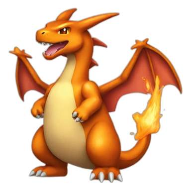 Charizard artwork sticker
