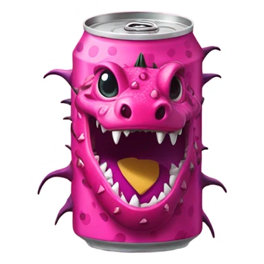 Can with Dragon & Dragonfruit Taste sticker
