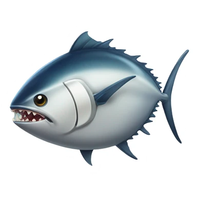 A Zipper-Mouth Faced tuna  sticker