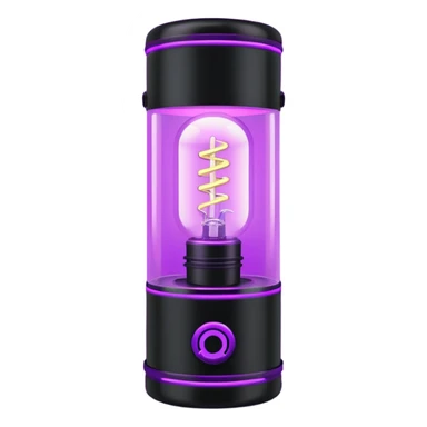 1980s black lighting lamp sticker