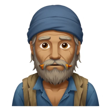 homeless guy sticker