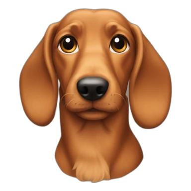 Teckel poil dur sticker