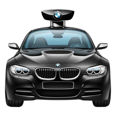 perfume bottle shaped like a BMW car sticker