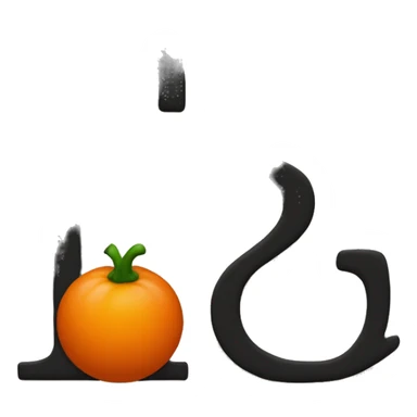 The colors orange and black next to each other the the letter P in the orange and the letter H in the black sticker