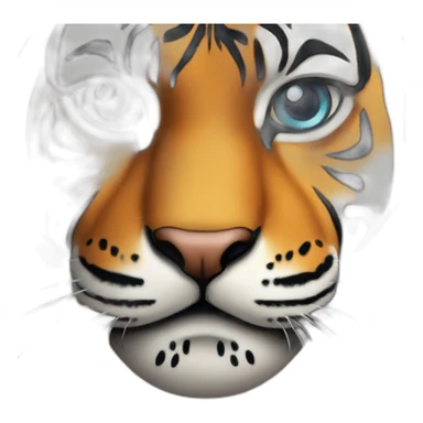 Tiger lockinf motivated sticker