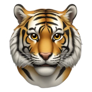 Tiger locking motivated at you sticker