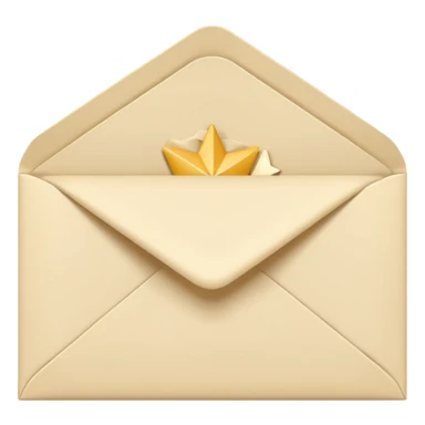 an envelope with asterisks in the upper right corner sticker