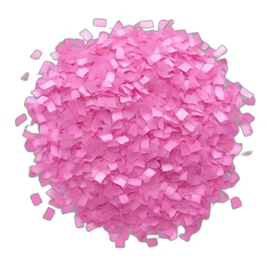 Un fiocco di confusione di confetti stilizzato di colore rosa sticker