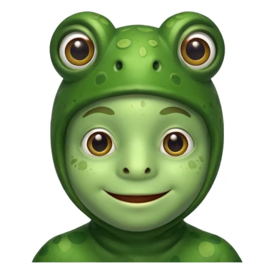 man in frog costume  sticker