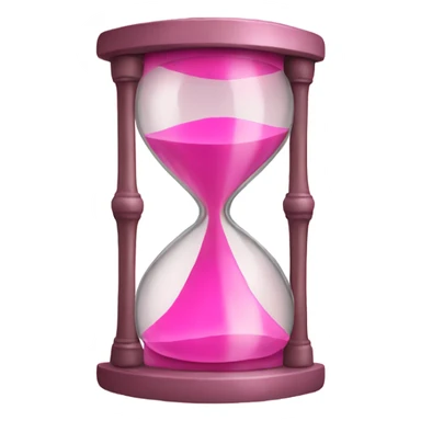 pink hourglass sticker