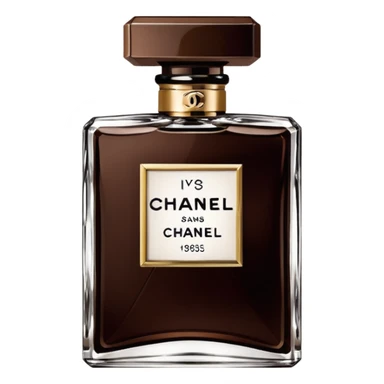 Dark brown chanel parfum  sticker