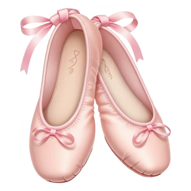 pastel pink ballet shoes sticker