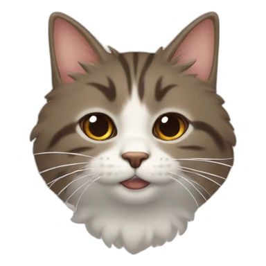 Um gato com uma foca sticker