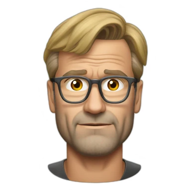 jurgen klopp playing hands under the head sticker
