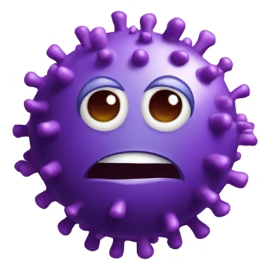 coronavirus violet funny sticker