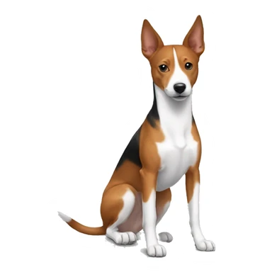 A basenji pmixed with a jack russell sticker
