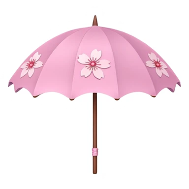 A cute Sakura parasol  sticker
