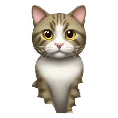 rich cat with stacks of money  sticker