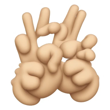 double ok such as 👍🏻 but two of them, one slightly behind the other sticker