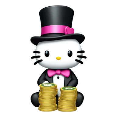 Hello kitty as monopoly  sticker
