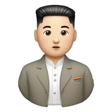 Gay kim Jong un sticker