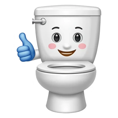 thumbs up skibidi toilet sticker