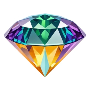 orange, green , yellow , blue and purple diamond emojis (all seperate) sticker