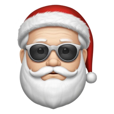santa claus with shades sticker