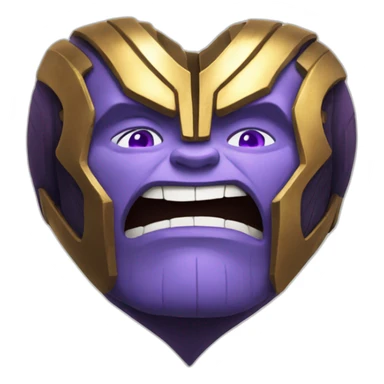 thanos heart sticker
