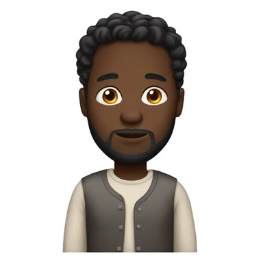 Black pregnant man sticker