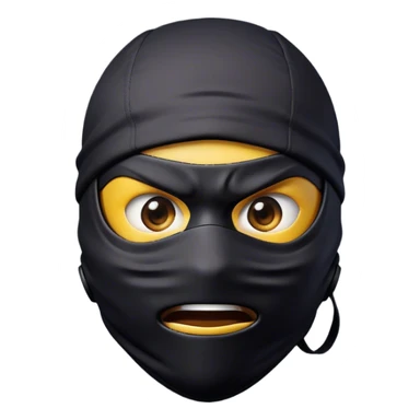 Clash of Clans aesthetic Comical Ninja Portrait Emoji, Head tilted dramatically with an exaggerated, fun expression and wide, comically expressive eyes peeking from a partially lifted mask, featuring a lean, agile form with playful stealth and natural skin tone, Simplified yet humorously expressive features, highly detailed, glowing with a slightly sassy shadowy glow, high shine, dramatic yet playful, stylized with an air of cheeky ninja mischief, soft glowing outline, capturing the essence of a meme-worthy ninja who blends humor with stealth into viral fame! sticker