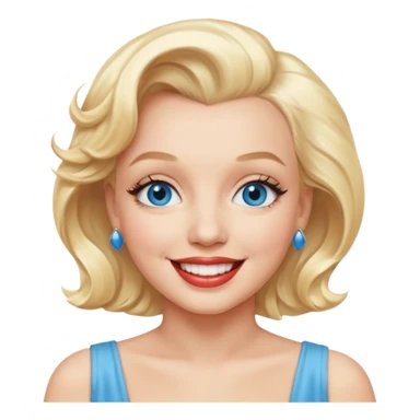 Marilyn Monroe  blue eyes  sticker