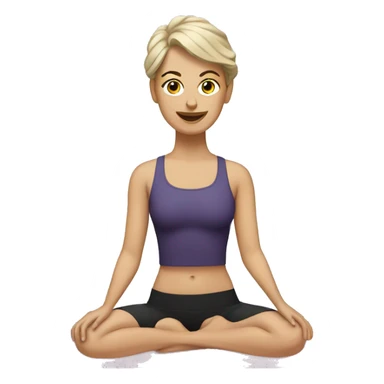 Pilates icon sticker