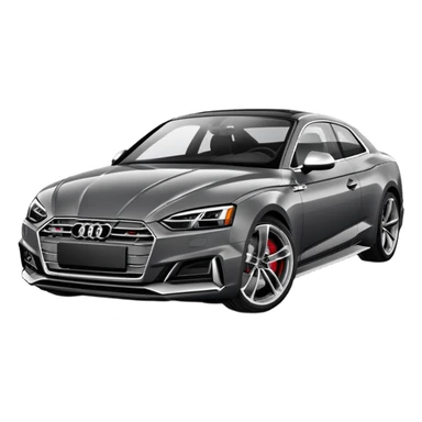 Dark grey Audi s5 2019 sticker