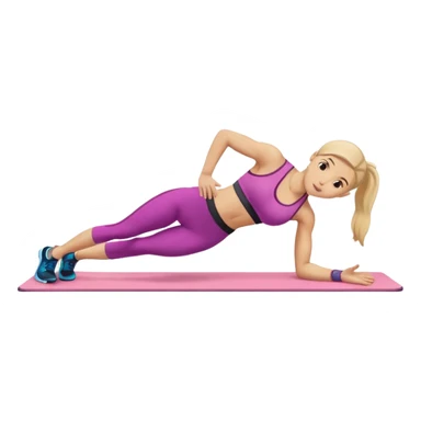 girl working out abs workout plank  sticker