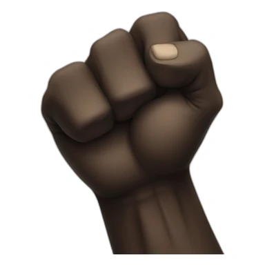 Pure Black fist sticker
