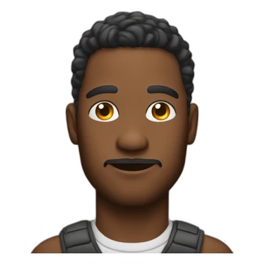 A man wearing a freshness with a trap star sticker