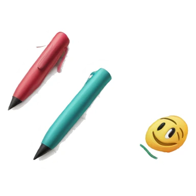 Handwriting to Text. colorful drawings. Near is pen sticker