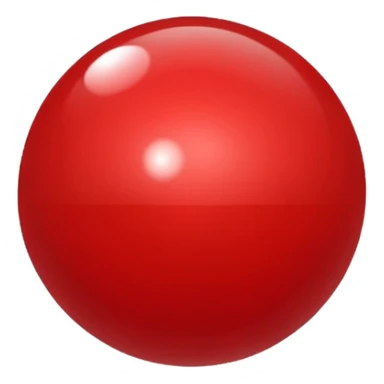 glitter bolinha vermelha pequena sticker