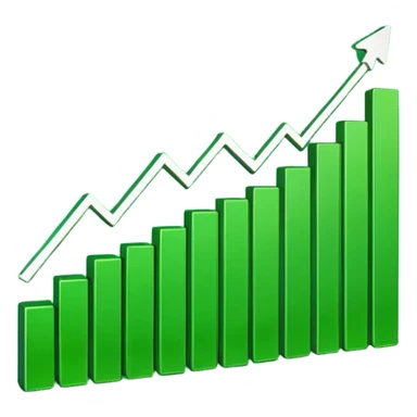 trading broker graph going up sticker